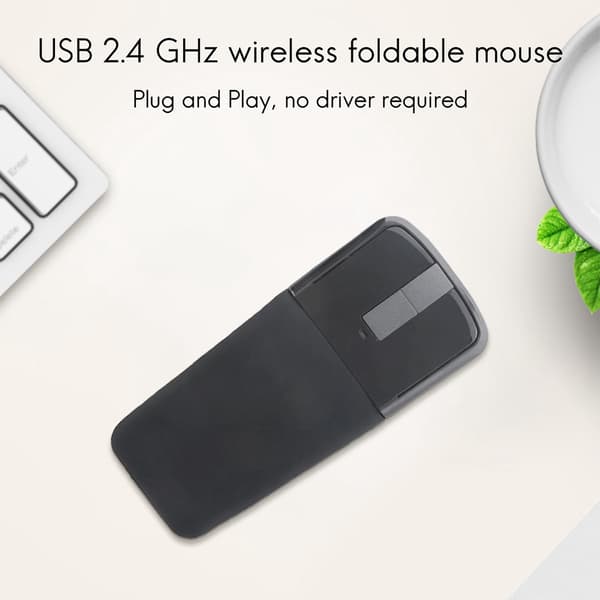 2.4Ghz Foldbar Trådløs Mus Folde Arc Touch Slim Mus Computermus til Surface PC Laptop