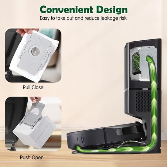 12-pack Replacement Vacuum Bags Compatible with iRobot Roomba i/s/j Combo Series