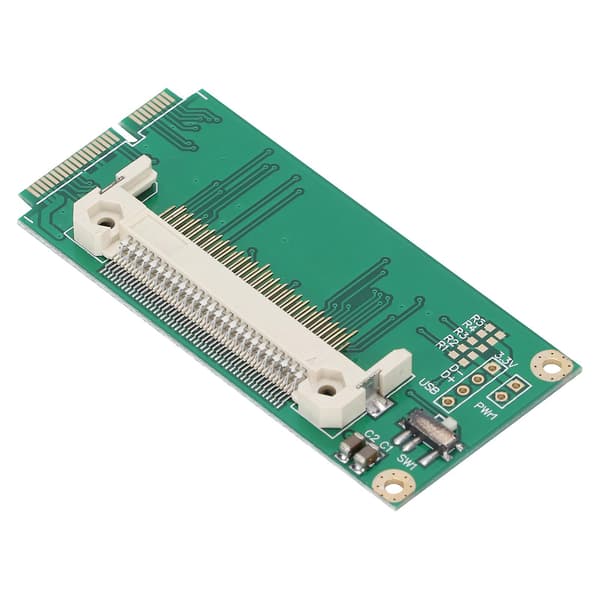 CF-kortkonverter, bærbar grøn PCB PCIE Riser-kort kompatibel med Windows3.1/Win7/Win8/Vista/NT4/98SE/Linux-YM