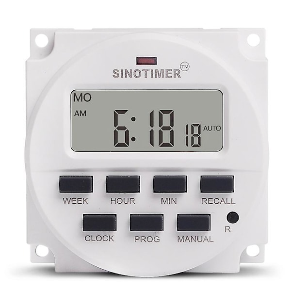 15,98 tum LCD Digital Timer 12V DC Programmerbar Tidbrytare TM618N-4
