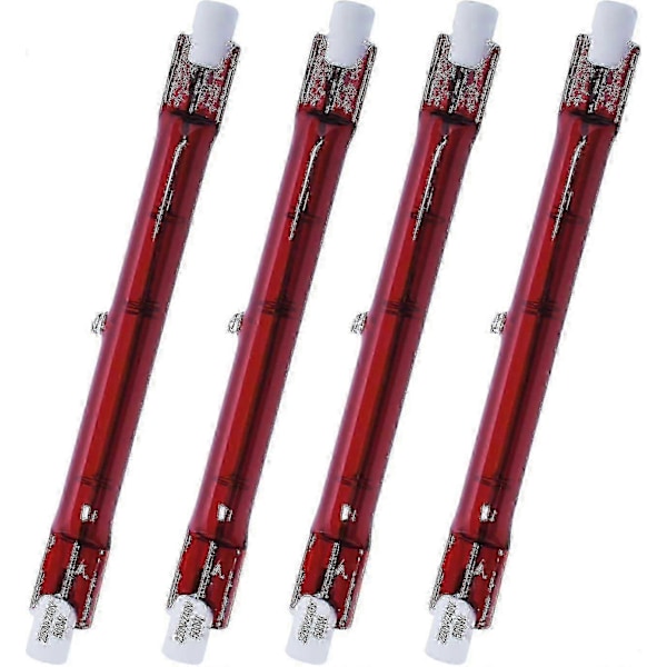 500 Watt Ruby Kompatibel Heatmaster R7 Halogen Värmelampa för Trädgårdsvärmare - 4-pack - I Lager hwy