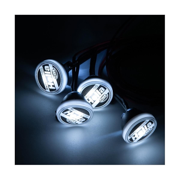 4 st LED-lampor Kit Strålkastare Spotlight för Axial SCX10 Wraith RR10 TRX4 TRX6 1/10 RC Crawler Bil