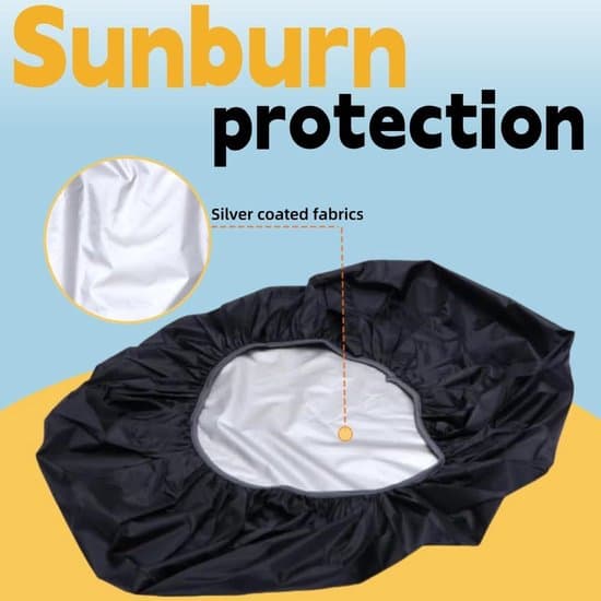 2-pack 70*80cm Waterproof Rain Covers for Bicycle Basket and Crate (Black)