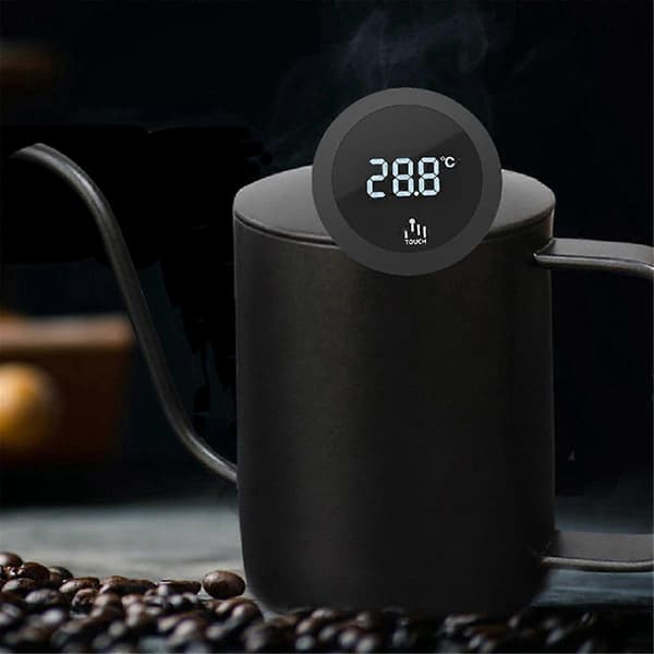 Digital Touch Screen Termometer IP65 Vandtæt Termometer med Rustfri Stål Probe til Kaffe Mælkekande