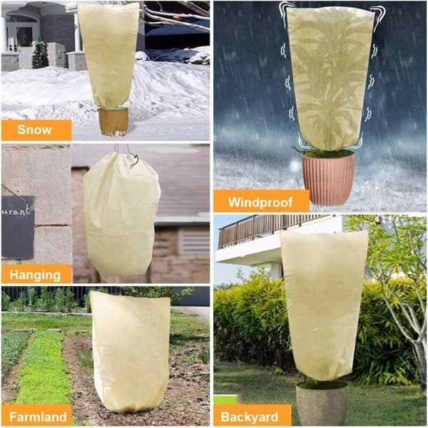 Växtskyddsöverdrag, Ekonomiskt Vinteröverdrag Stor Kapacitet (2-pack) - 100 x 80 cm