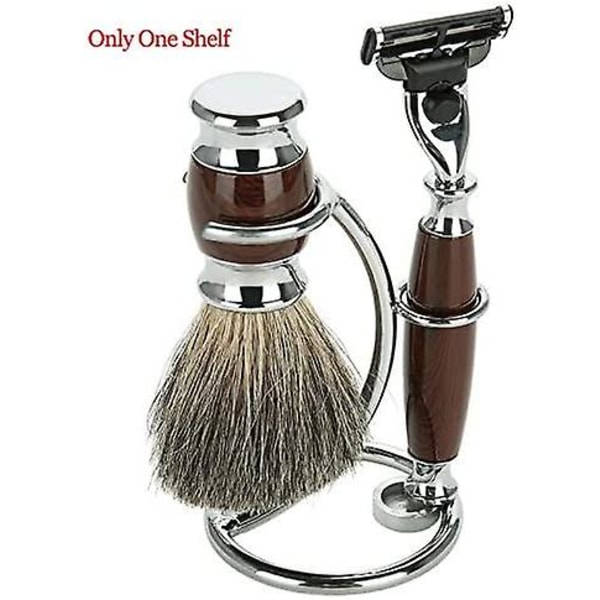 Barberkostholder, holder i rustfritt stål for barberkost for menn