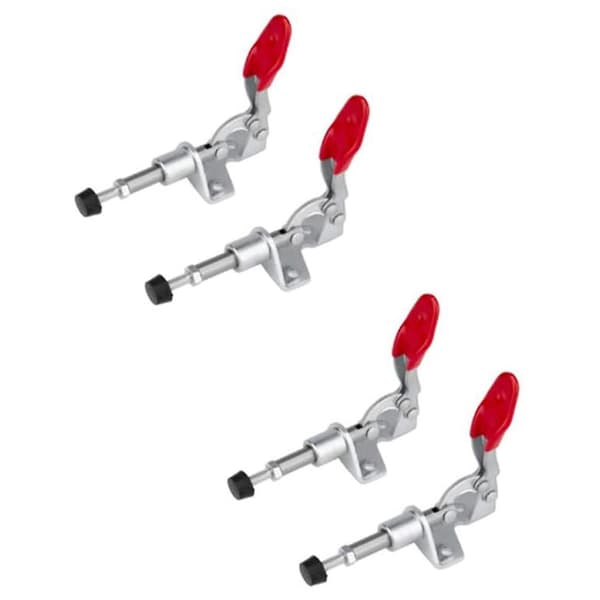 4 stk. -301AM 45 kg Toggle Clamp Quick Release Pull Action Vertikal/Horisontal Type Håndværktøj til Træ