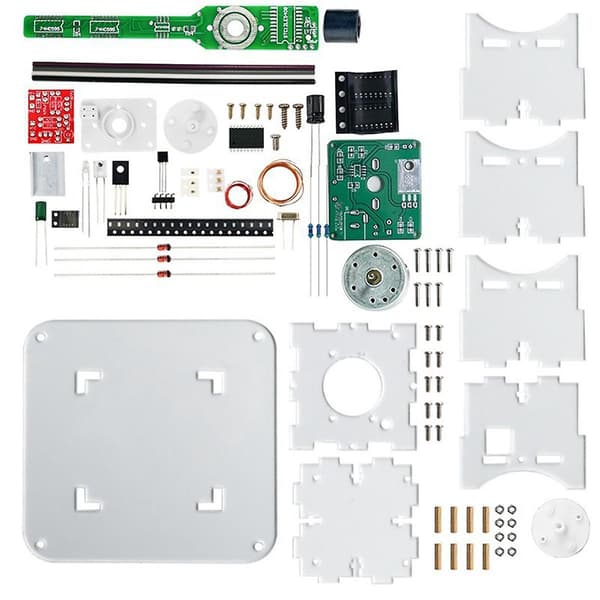 Flad Roterende LED Dot Display DIY Kit 51 Single Chip Mikrocomputer Svejsning DIY Elektroniske Dele, Nej