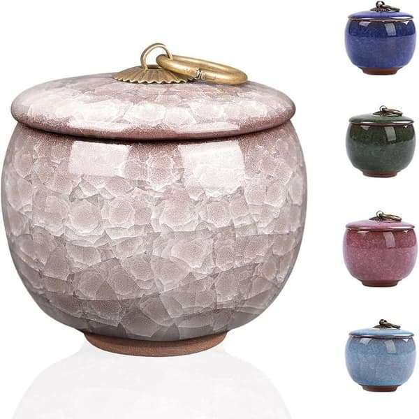 Mini Urn Ceramic Diamond Pink 60ml