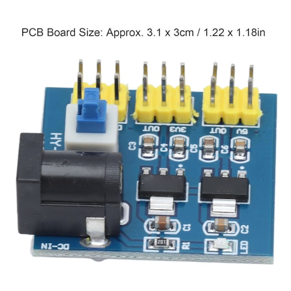 DC?DC Strømmodul Multi Output Spændingskonverteringskort med Indikator 6V?12V Input