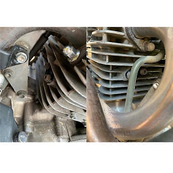 Aluminium Smog Block Off-plattor För Honda XR650L FMX650 GB500 NX650 1993 - 2018 Smog Block Off Plattlock 2017 2016 2015 2016