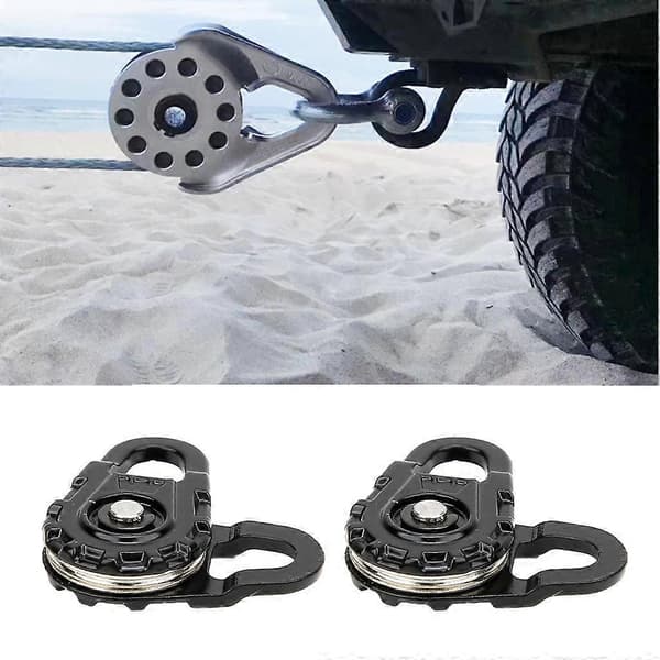 2X RC Bil Metal Kraftig Spil Snatch Blok Til