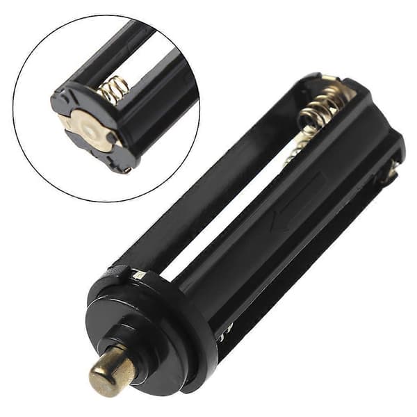 Cylindrisk Type Plastik Batteriholder Til 3x AAA Til 18650 Batteri Konverter