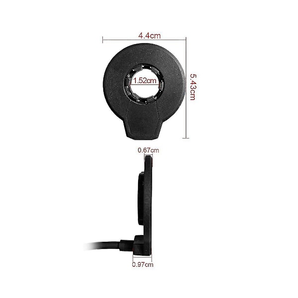 Elektrisk cykel magnetisk kraftgivare Pas Pedal Assist Sensor F-12l 12 magneter Dubbla Hall-sensorer Conn-A1