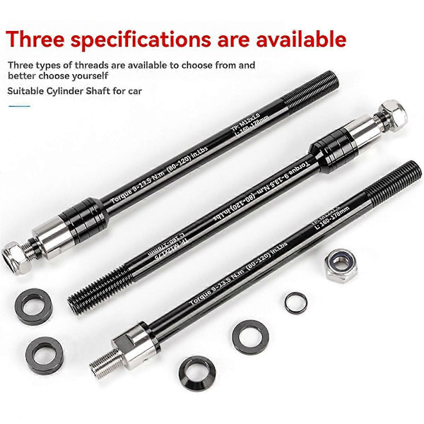Cykler 160-178mm Gennemgående Aksler Adapter Høj Styrke Cykelanhænger Kobling Gennemgående Aksler Adapter Nem at Installere Dele P1.0