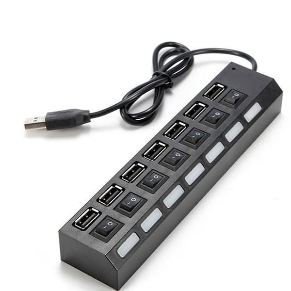 7 Port USB-keskitin USB-muunnin USB-sovitin