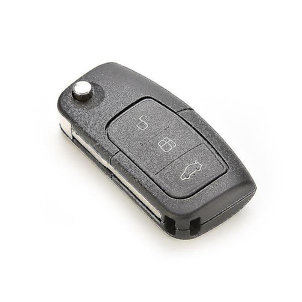 2 st Flippbart Fjärrkontroll 3-knapps Nyckelskalhållare Passar Ford Focus Fiesta Skalbyte