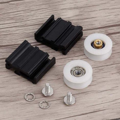 Drivhustilbehørssæt, dørhjulserstatning med 2 plastikstykker til Hall-drivhuse (22 mm)