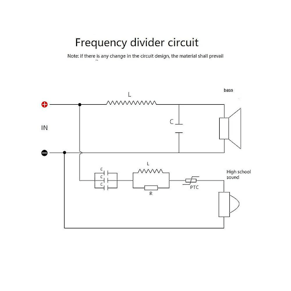 2-vejs højttaler frekvensdeler Høj-mellem-crossover Hi-fi crossover konferencesystem højttalerdeler