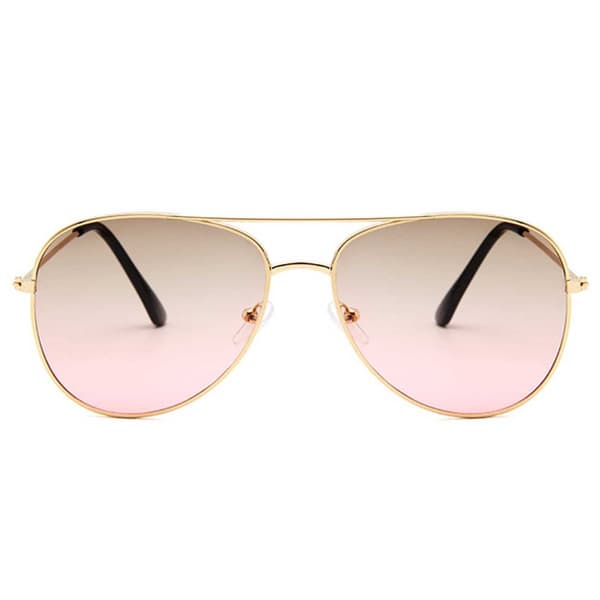 Solbriller Pilot Dame Guld Rosa