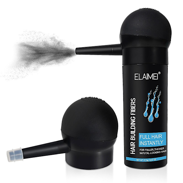 ELAIMEI 27,5g Hårfibre med Sprayapplikator Jævn Fin Spray Fyldigt Hår Øjeblikkeligt for
