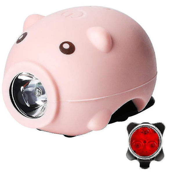 Pyörän valot ja takavalot, joissa on torvi, USB-ladattava