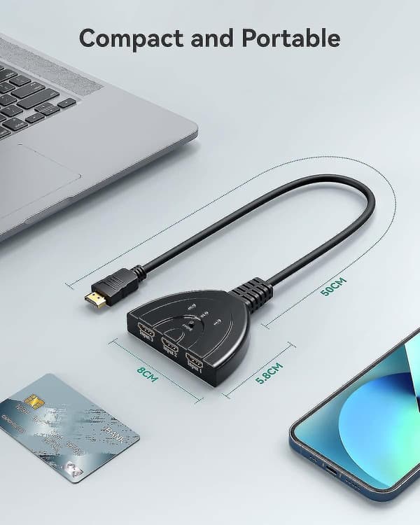 HDMI Switcher Gana, HDMI Switcher, 3-i-1 HDMI Splitter