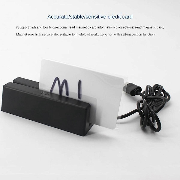 MSR90 USB Magnetstribe Kortlæser Maskine Kortlæser Stribe 3 Spor Mini Swiper til USB PC