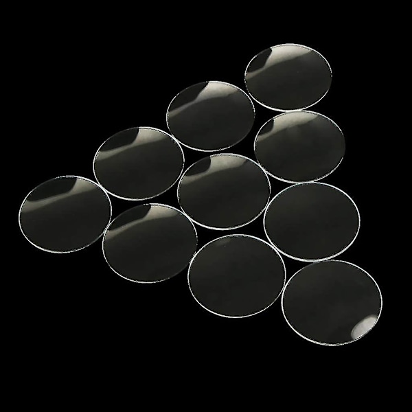 10 stk 28,29,30,31,32,33mm Dobbelt Konveks Linse Urglas Udskiftningsdele Urmager - Klar, 30mm