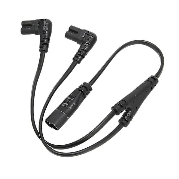 IEC320 C8 - Kaksois-C7-johto Uros - Naaras 1 sisään 2 ulos AC-virtajakokaapeli LCD-näytölle Pöytävalaisimelle 100–250 V 2024THO