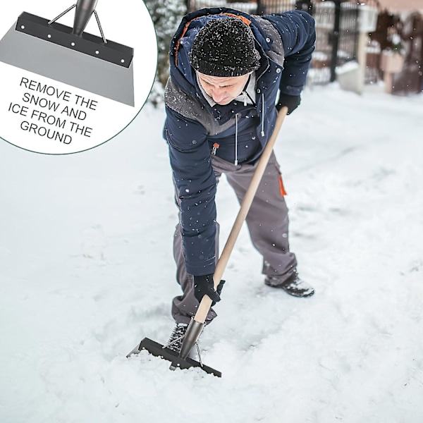 Multifunksjonell Hagespade, Rengjøringsspade, Hagerengjøringsspade, Multifunksjonell Hageskrape, Helt stål Hage Utendørs Rengjøringsspade