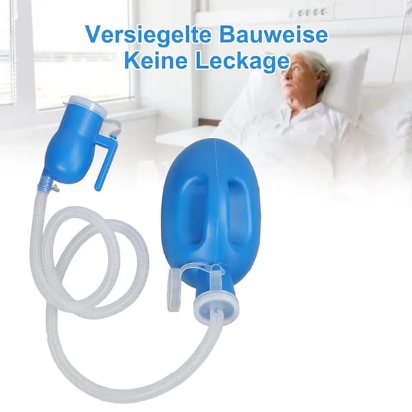 2000 ml urine bottle for men with long hose and leak-proof cap, suitable for the elderly and bedridden.