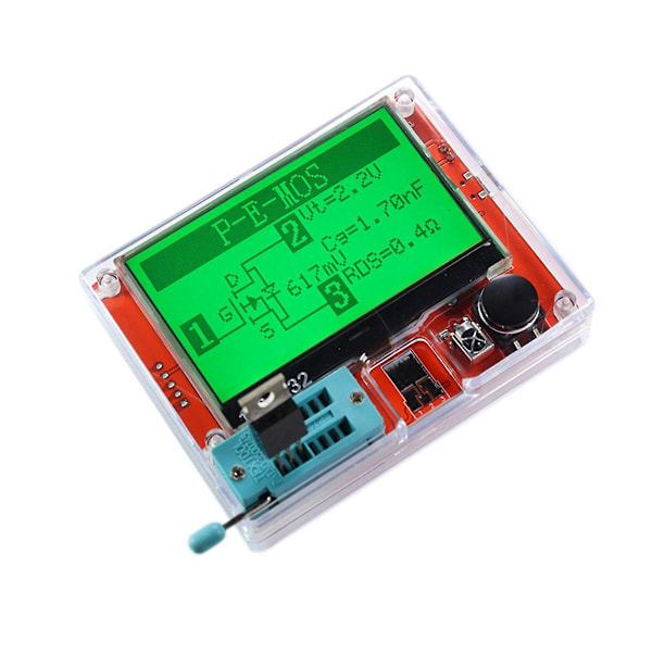 Multimeter Transistor Tester TFT Diode Triode Kapasitansmåler LCR ESR NPN PNP MOSFET LCR-T7 T1 T