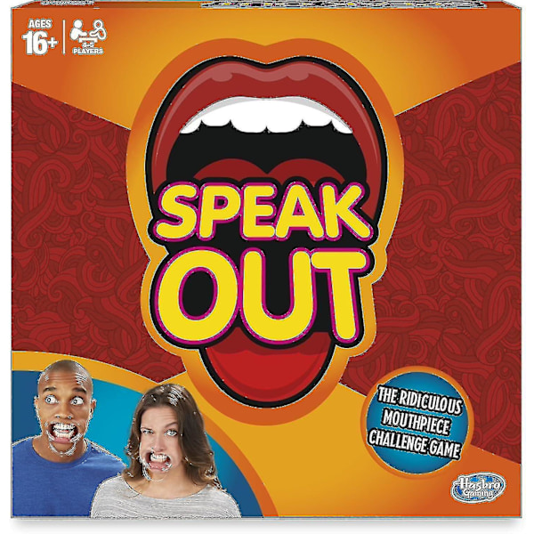 Speakoutgame Roligt knepigt hängslen leksak Talat språk utmaning spel Speak Out hängslen knepigt spel rekvisita
