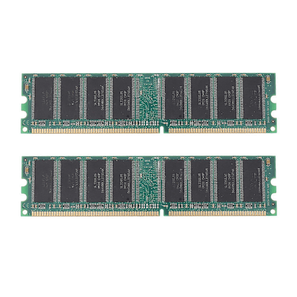 Xiede 2x Desktop PC Hukommelsesmodul DDR 400 1GB PC-3200 DDR1 184-pin DIMM 400MHz X001