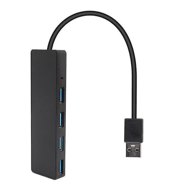 4-ports USB 3.0 Hub, Ultra-tynd Data USB Hub, Til Macbook, Mac Pro, Mac Mini, Imac, Surface Pro, XPS, PC, Flashdrev, Mobil HDD