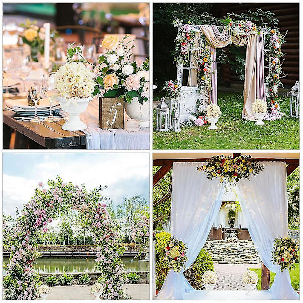 2 st Utomhus Dekor Urna Blomkrukor Utomhus Inomhus Blomkruka Trädgård Urna Planter Vit Urna Planter Pot Veranda Pot-Yvan