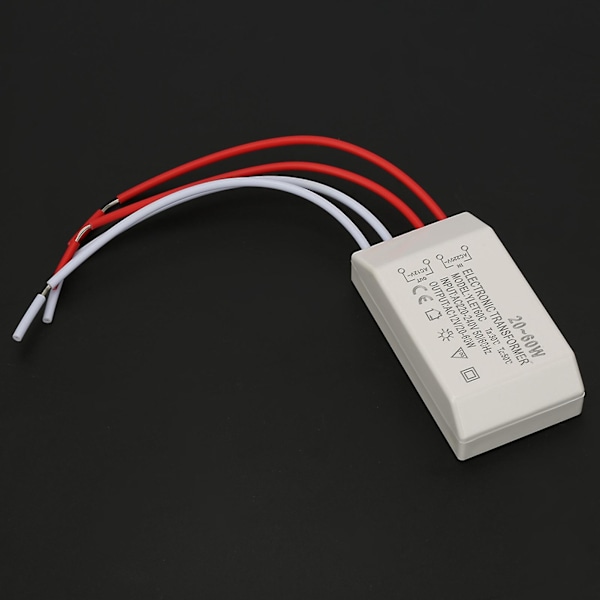 220V till AC 12V Elektronisk Transformator Spänningsomvandlare 20‑60W Smart Strömförsörjningsdrivare