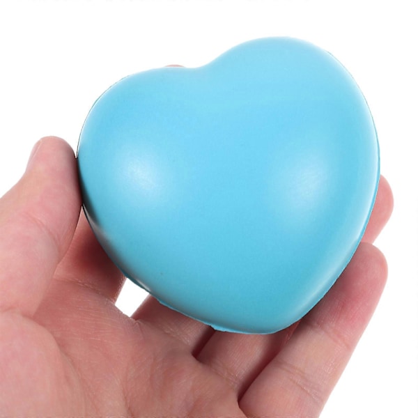 3 stk. Håndtreningsball Hjerteformet Klemme Stressball Finger Massasjeball Håndgrep Ball