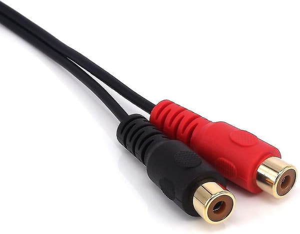 Rca Jack Adapterkabel, forgyldt 90 grader
