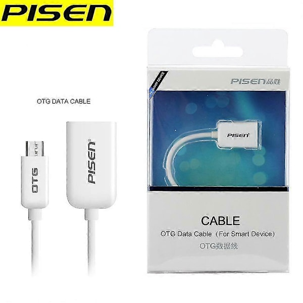 Pisen OTG -datakaapeli Android U -levyliitäntäadapteri Micro-USB