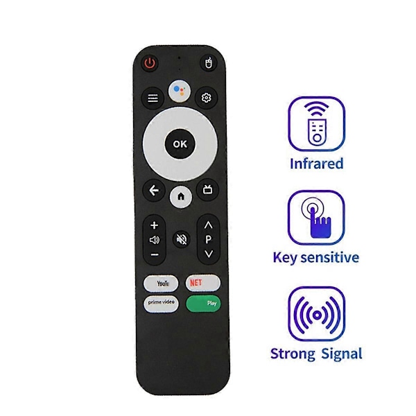 För KM2 KM2 PLUS Android 4K UHD TV Box Fjärrkontroll Svart