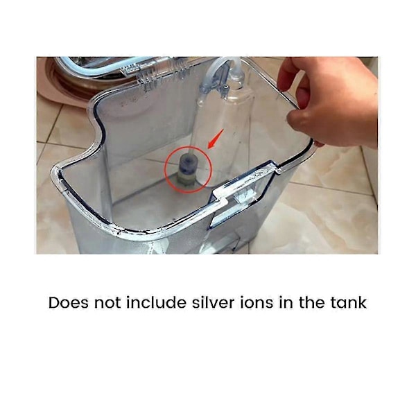 W10/W10 Pro Robot Støvsuger Avløpsvanntank, ABS Erstatningstank Tilbehør (Transparent Grå)