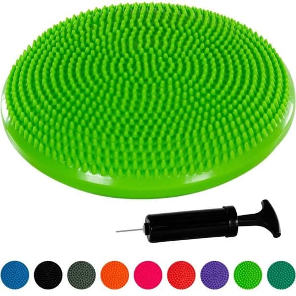 Inflatable Balance and Sitting Cushion - Green - 33 cm