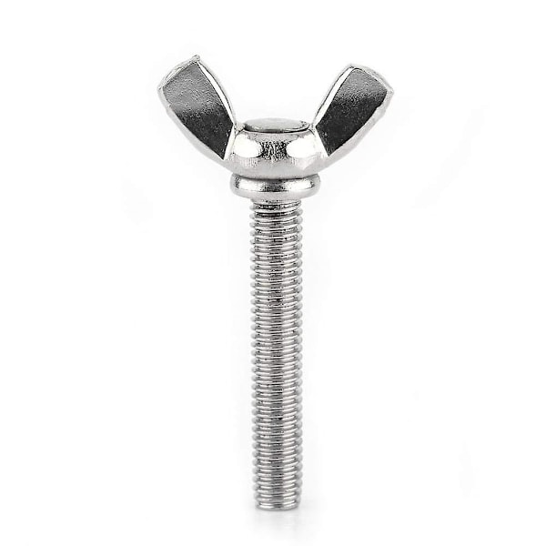5 kpl M5 Siipimutteriruuvit 304 Ruostumaton Teräs Kiinnikevalikoima, Täyskierre (M5X40mm)