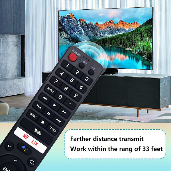GB346WJSA Stemmefjernkontroll Erstatning for Sharp Smart LCD LED TV Fjernkontroll
