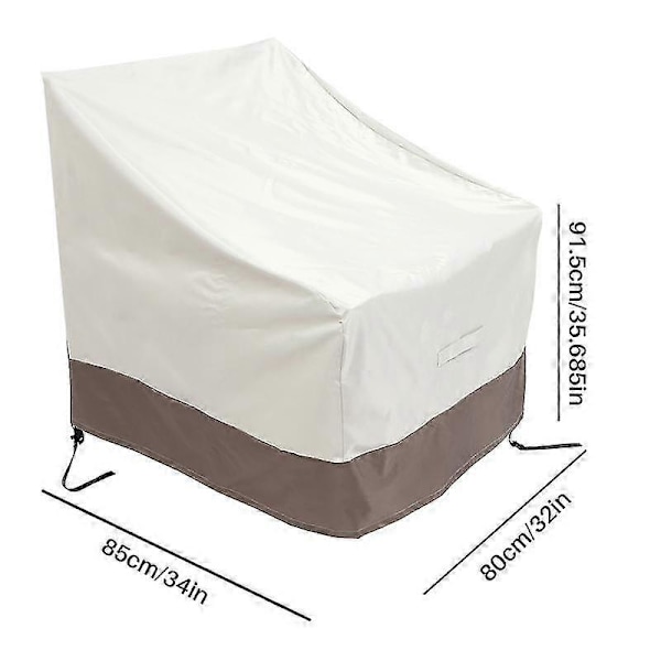 2-pack Adirondack-stolsöverdrag för uteplats, 79x84x91 cm, kraftigt stolsöverdrag för uteplats, 420d, vattentätt