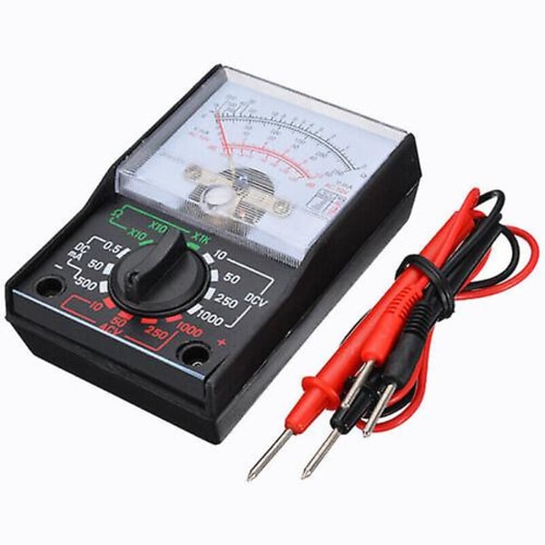 Analogt Multimeter Ohm Volt DC Strøm AC/DC Spenningstester Meter med Testprobe