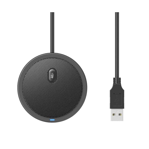 Usb Omni-direktionel Kondensatormikrofon Mikrofon Til Møde Forretningskonference Computer Laptop Pc Vo