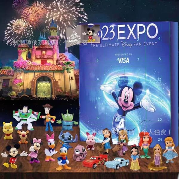 Jule Adventskalender 24 Nedtælling Disney Søde Mickey Ornament [GKS] G